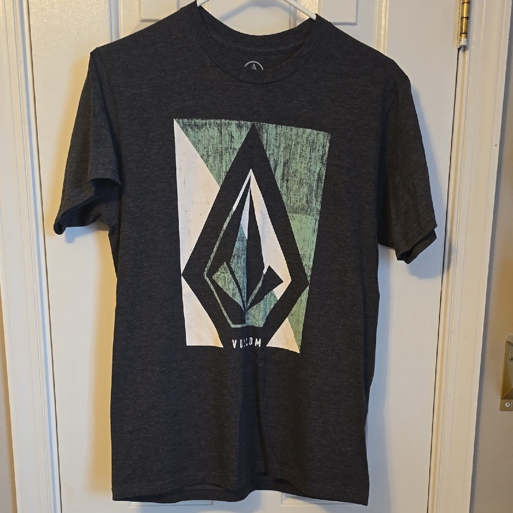 Volcom Men's Dark Gray Graphic Tee
